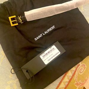 Ysl monogram narrow belt